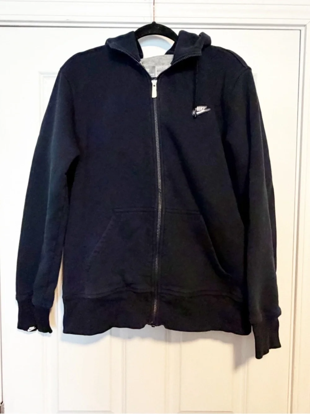 Nike full zip hoodie y2k sweatshirt.